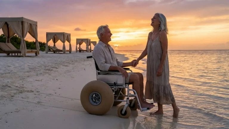 Wheelchair accessible beach resorts providing safe sand access and inclusive guest care.