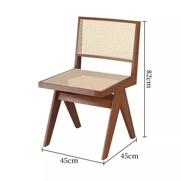 A full front view of the premium commercial solid Oak Dining Chair featuring an ergonomic backrest and high-density upholstered seat.