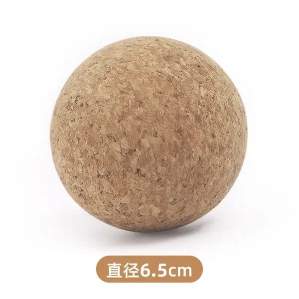 OEM **cork-yoga-ball** with custom hotel branding for luxury wellness programs in the Maldives.