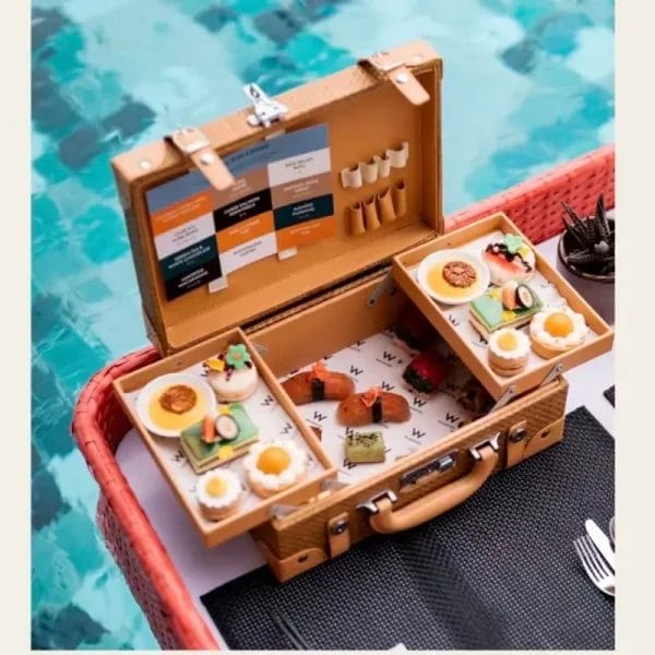 High-density willow weave of a durable wicker picnic basket showing strength and flexibility.