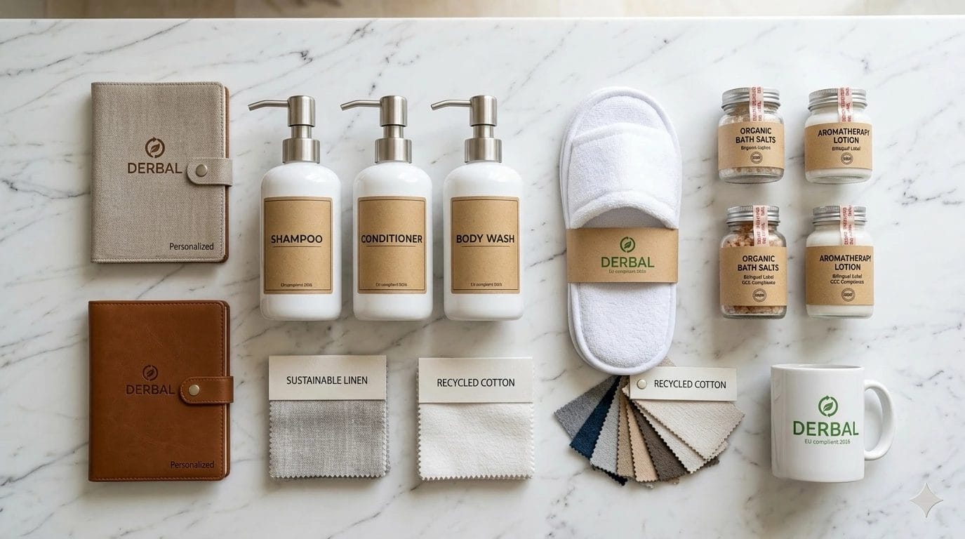 hotel safety hygiene standards suppliers ceramic amenity dispensers marble bathroom shampoo conditioner body wash EU compliant 2026