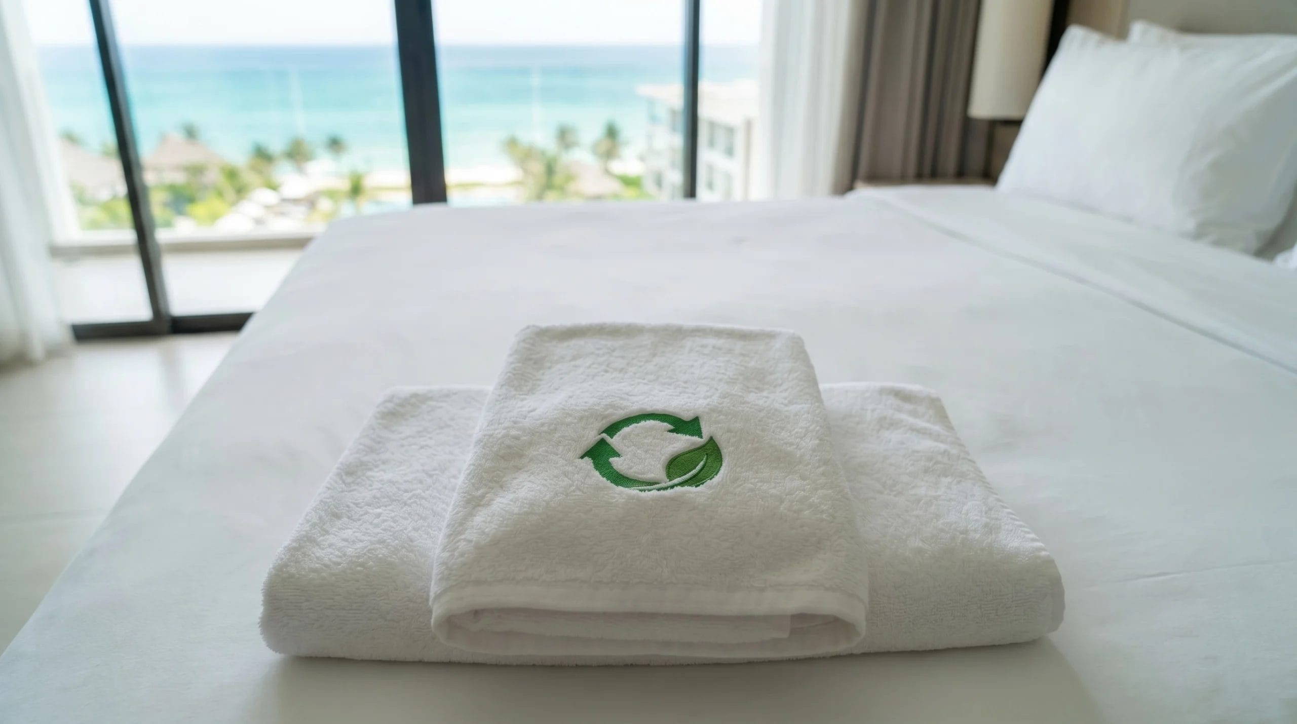 hotel safety hygiene standards suppliers 2026 luxury hotel white linen towels pristine bedroom OEKO-TEX certification