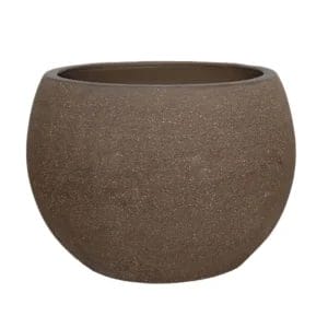 A Foot Wash Pot Water pots exposed to outdoor elements on a tropical resort deck.