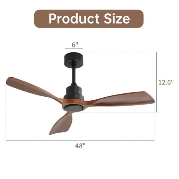 Industrial-grade RF remote control system paired with a commercial Wooden Ceiling Fan.