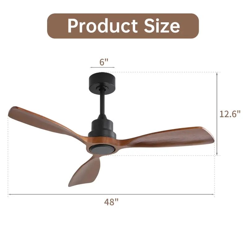 Industrial-grade RF remote control system paired with a commercial Wooden Ceiling Fan.