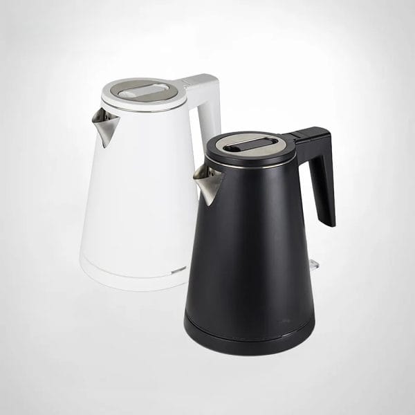 Sleek 0.8L Hotel Guestroom Kettle in a luxury suite setting.