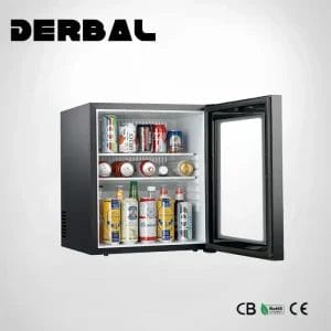 Premium 60L Absorption Mini Bar Fridge for luxury hotel rooms.