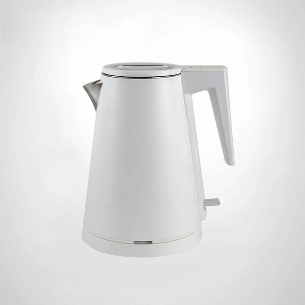 Wide-opening lid of a Hotel Guestroom Kettle for easy maintenance.