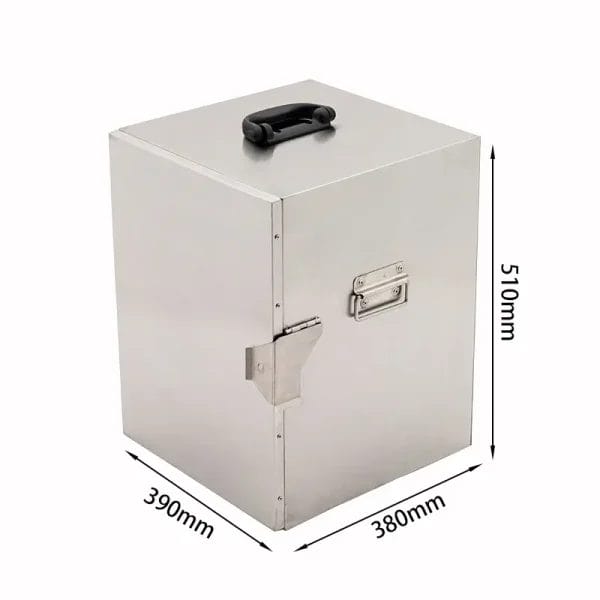Reinforced stainless steel chassis for the Electric Food Warmer With Trolley.