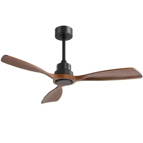 Anti-corrosion electroplated Wooden Ceiling Fan installed in a beachfront restaurant pavilion.