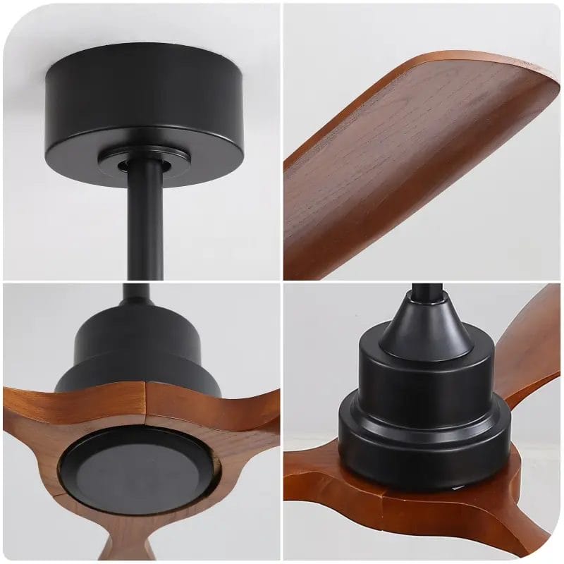 Heavy-duty adjustable canopy mount for installing a Wooden Ceiling Fan on sloped roofs.