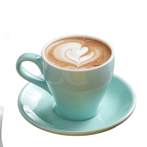 280ml Colourful Cappuccino Espresso Cups Porcelain Coffee Mug Saucer Set Ceramic Tea Cups